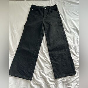 Zara Black Wide Leg Jeans